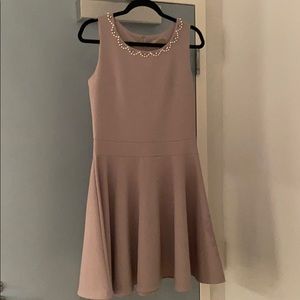 LAVENDER DRESS WITH BEAUTIFUL JEWLED NECKLINE